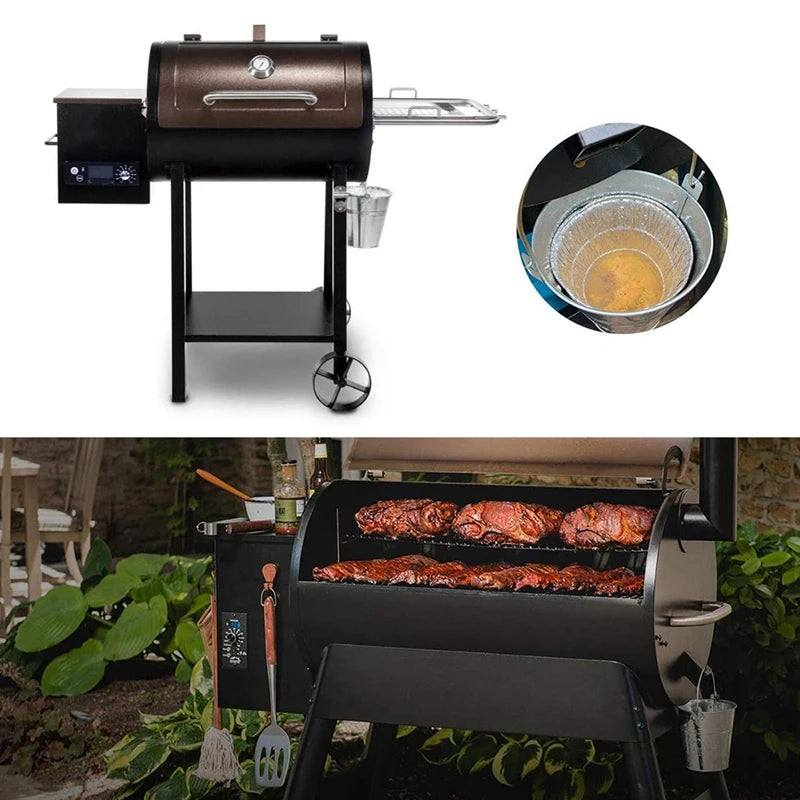 Disposable Grease Bucket Liners Fit For Traeger Wood Fired Pellet BBQ Grill Accessories