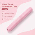 Wheat straw toothbrush holder, lightweight and shatterproof, portable storage box for outdoor camping and business trips