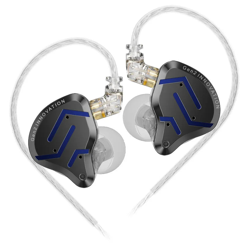 KZ ZSN Pro 2 Hybrid Drive 1BA+1DD In Ear Metal Earphones HIFI Bass Headset Monitor Earbuds Sport Noise Cancelling