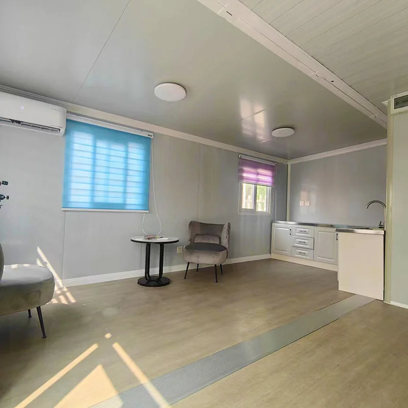 CustomizedPrefabricated Expandable Container Folding House Modern with Trailer on Wheels Container Expandable House