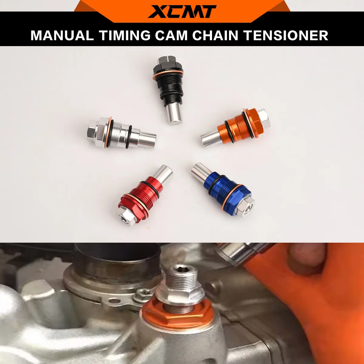 For KTM EXC-F 250 350 2025 EXCF 250 EXC 350F SXF 250 SXF 350 XCF 2005-2024 350 FREERIDE Chain Timing Cam Shaft Drive Tensioner