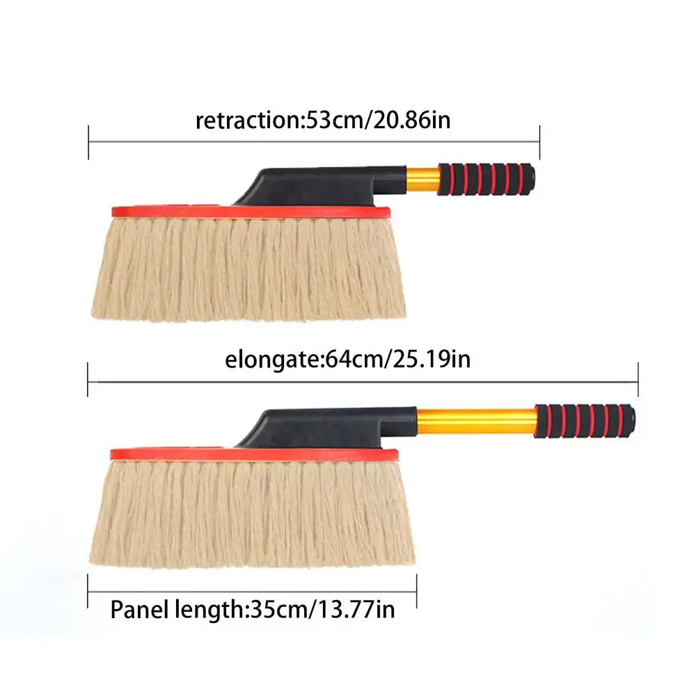 Car Wash Brush Retractable Handle Duster Tools Truck Wash Brush For Exterior Washing Cleaning Trucks SUV RV Vehicles Indoor