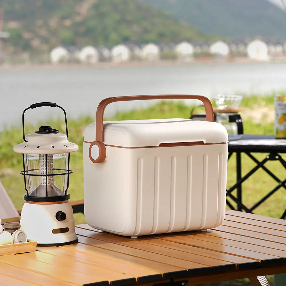 6L Camping Cooler Box Insulated Ice Chest Portable Ice Bucket Outdoor Hard Cooler for Camping Beach Picnic