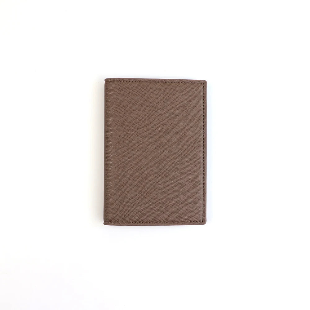 Customized letter PU leather passport holder ID protection case, loose change bank card storage bag, travel passport bag