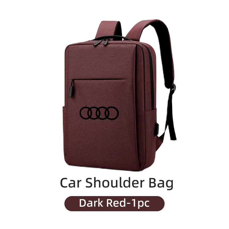 Business Shoulder Work Bag USB Chargring Travel Computer Backpack For Audi Q5 Q7 Q3 A3 A4 A6 A5 A1 S1 S3 S4 RS4 S5 S6 S7 Quattro