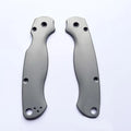 1 Pair Titanium Alloy Knife Handle Scales for Spyderco C81 Para 2 Folding Knives