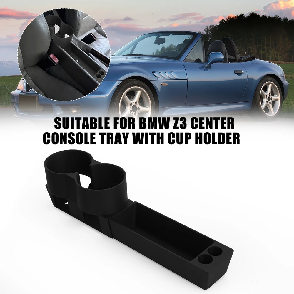 Car Beverage Cup Holder Key Storage Box For BMW Z3 Center Console Tray With Cup Holder