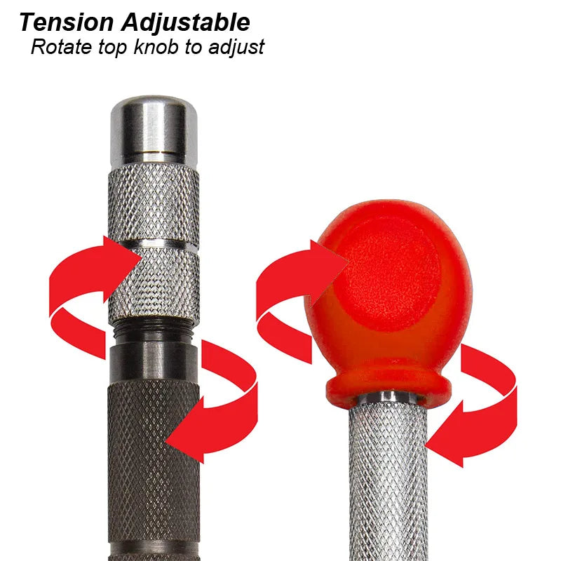 Center Punch Automatic Spring Loaded Ring Manual Puncher Impact Hole Locator Centre Tool Kit for Metal Wood Steel Sheet Leather