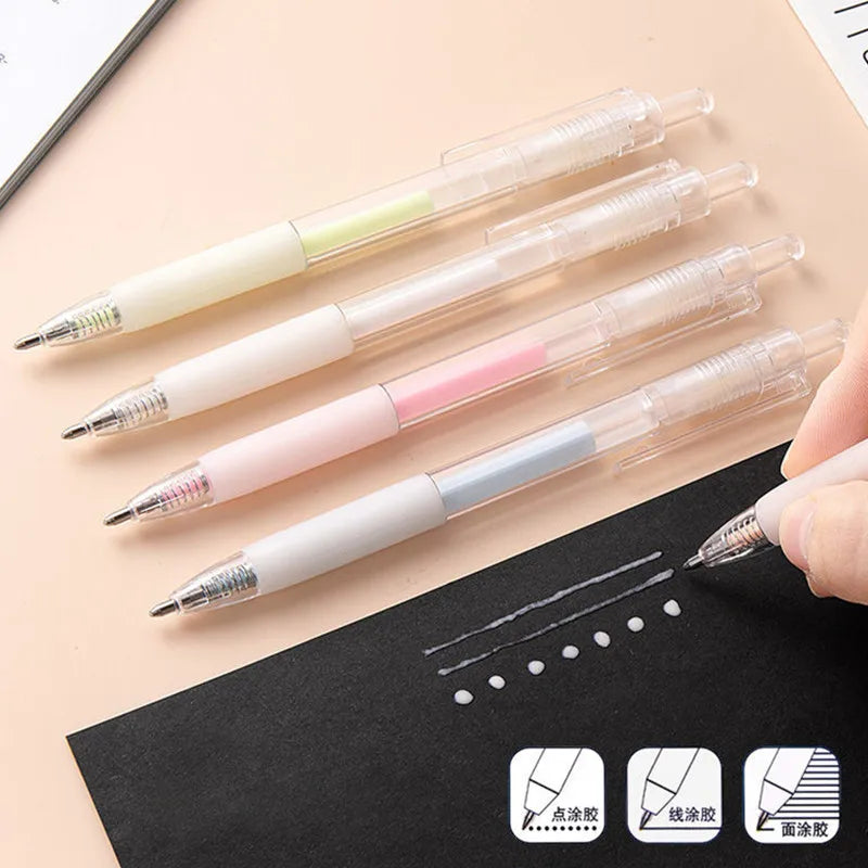 Fashion Student Colored Liquid Glue Pen Child Handmade Paper Crafts Hand Account Sticker Nail Gel Viscose Tool Fast Dry Adhesive