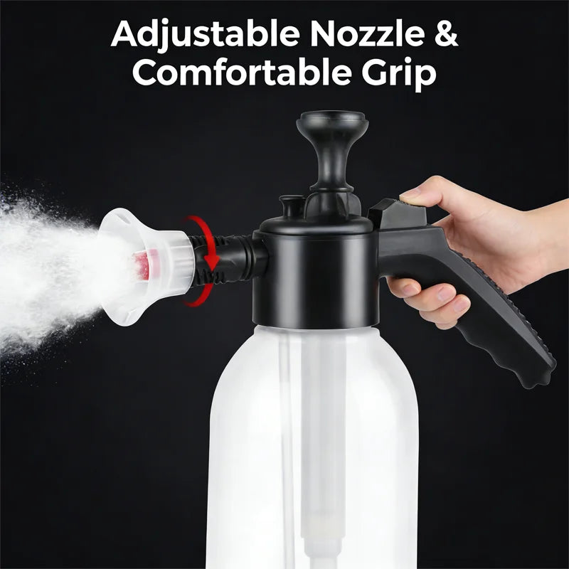 Quick Clean Car Wash Foam Sprayer Pneumatic Handheld 2L Car Home Disinfectant Water Bottle High Pressure Foam Convenient