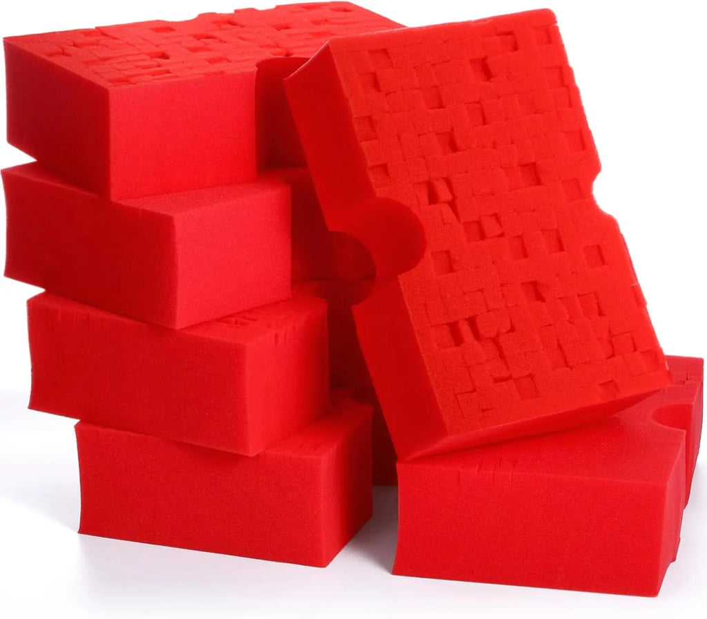Car Wash Sponge,  Scratch-Free Car Cleaning Sponge, Durable Cross Cut Grid Sponge for Auto Multi Use Cleaning Washing Surfaces