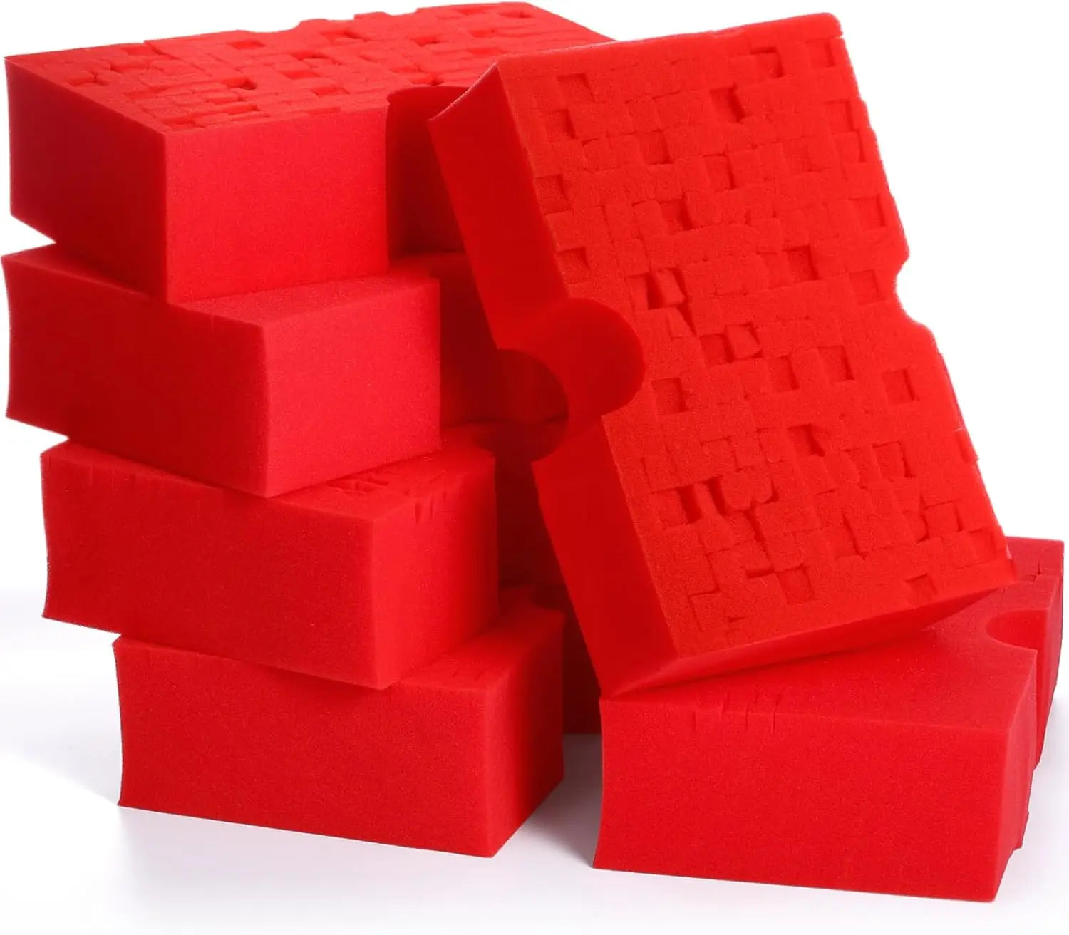 Car Wash Sponge,  Scratch-Free Car Cleaning Sponge, Durable Cross Cut Grid Sponge for Auto Multi Use Cleaning Washing Surfaces