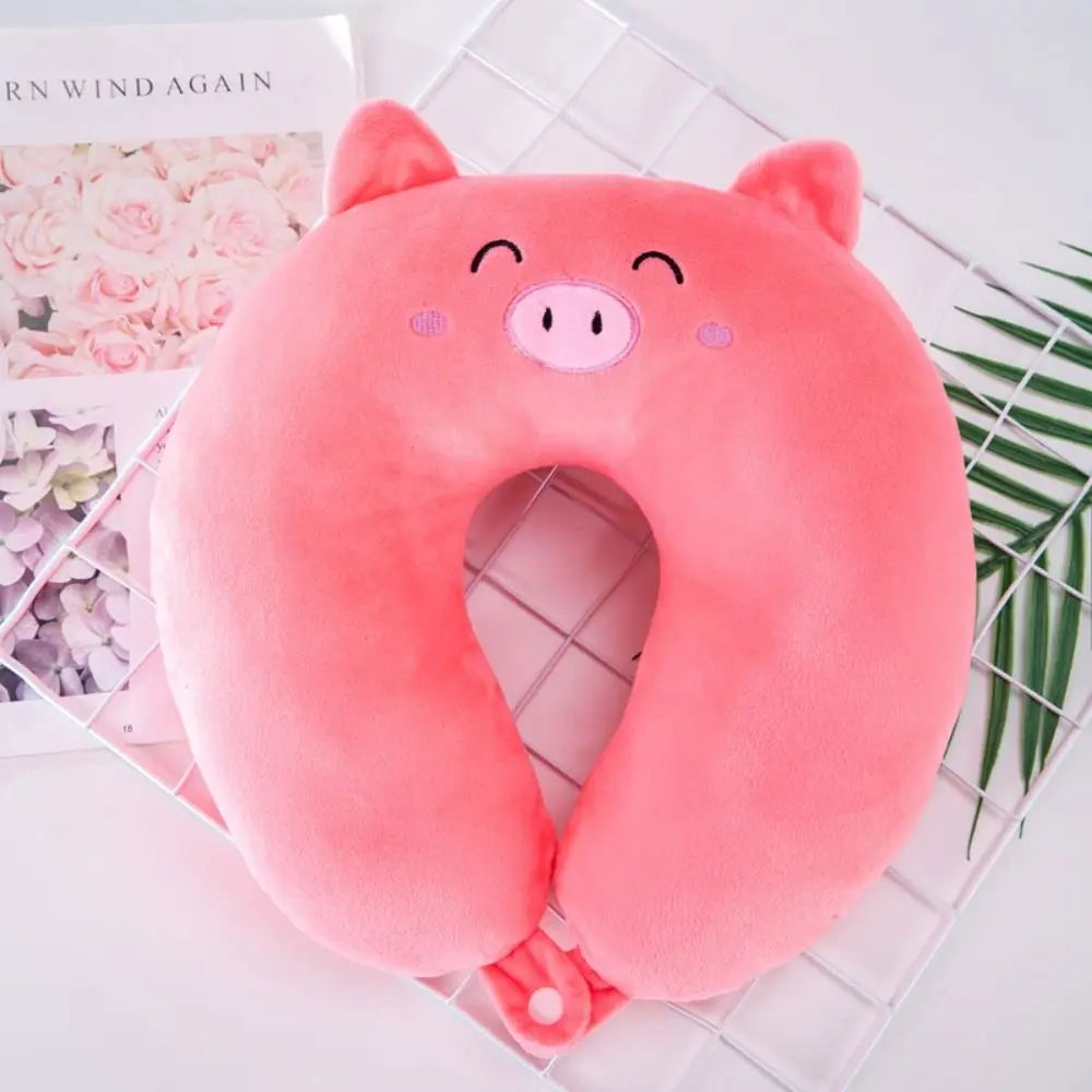 Cartoon Nursing Cushion Outdoor Travel Pillow U-shaped Pillow Short  Flight Neck Pillow