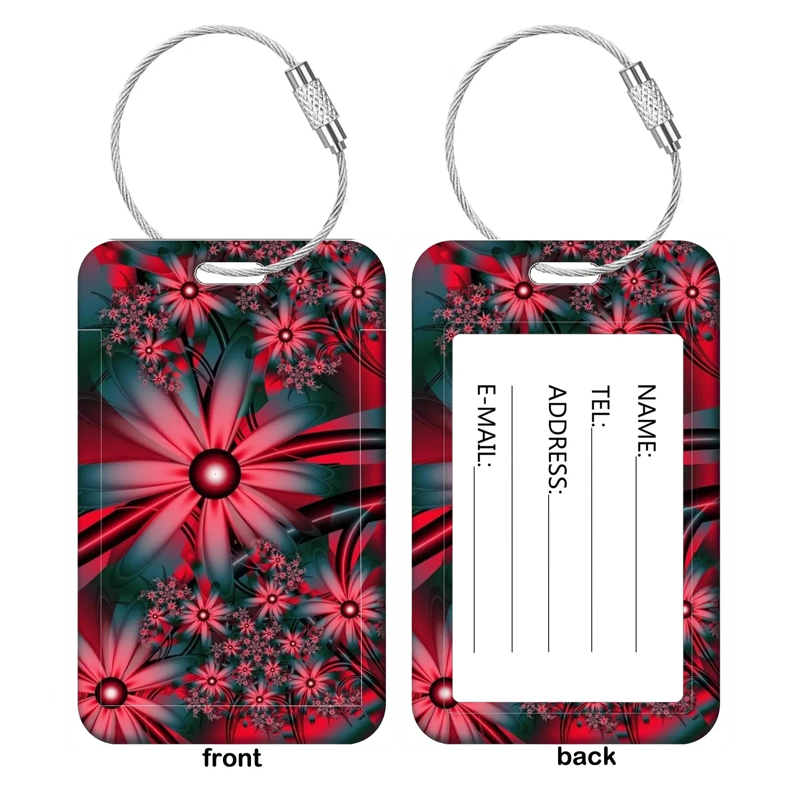 Colorful Artistic Patterns Luggage Tags Suitcase ID Address Name Holder Colorful Baggage Tag Label Travel Suitcase Accessories