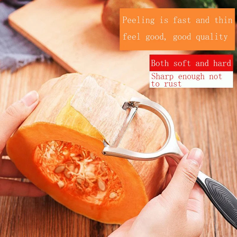 2pc Stainless Steel Multi-function Vegetable Peeler&ampJulienne Cutter Julienne Peeler Potato Carrot Grater Kitchen Tool Gadgets