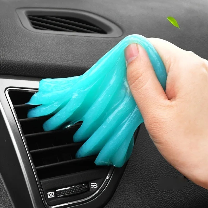1pc Magic Gel Dust Remover, Car Interior Dust Remover - Clean Car Vents, Keyboards, And More With Ease - Perfect Car Cleaning Ac