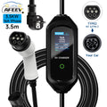 AFEEV Portable EV Charger Type2 IEC62196-2 16A EVSE Fast Charging Cable Type1 SAE J1772 Wallbox 3.5KW GBT Electric Car Charger