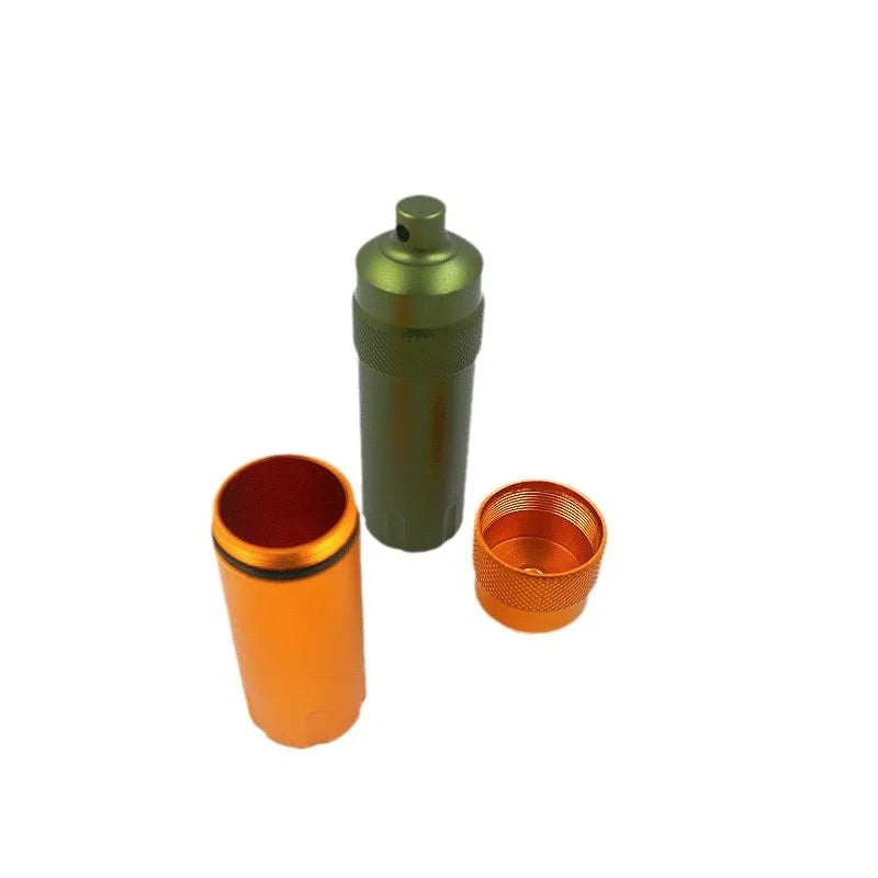 Waterproof Seal Bottle Aluminum EDC Survival Kit Capsule/Pill Airtight Case Outdoor Tools Seal Tank Storage Container