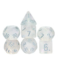 DND Glitter Dice Set 7Pcs/Set Sickle Font D4 D6 D8 D10 D% D12 D20 Polyhedral Dice for Dungeons&Dragons Role Playing Board Games