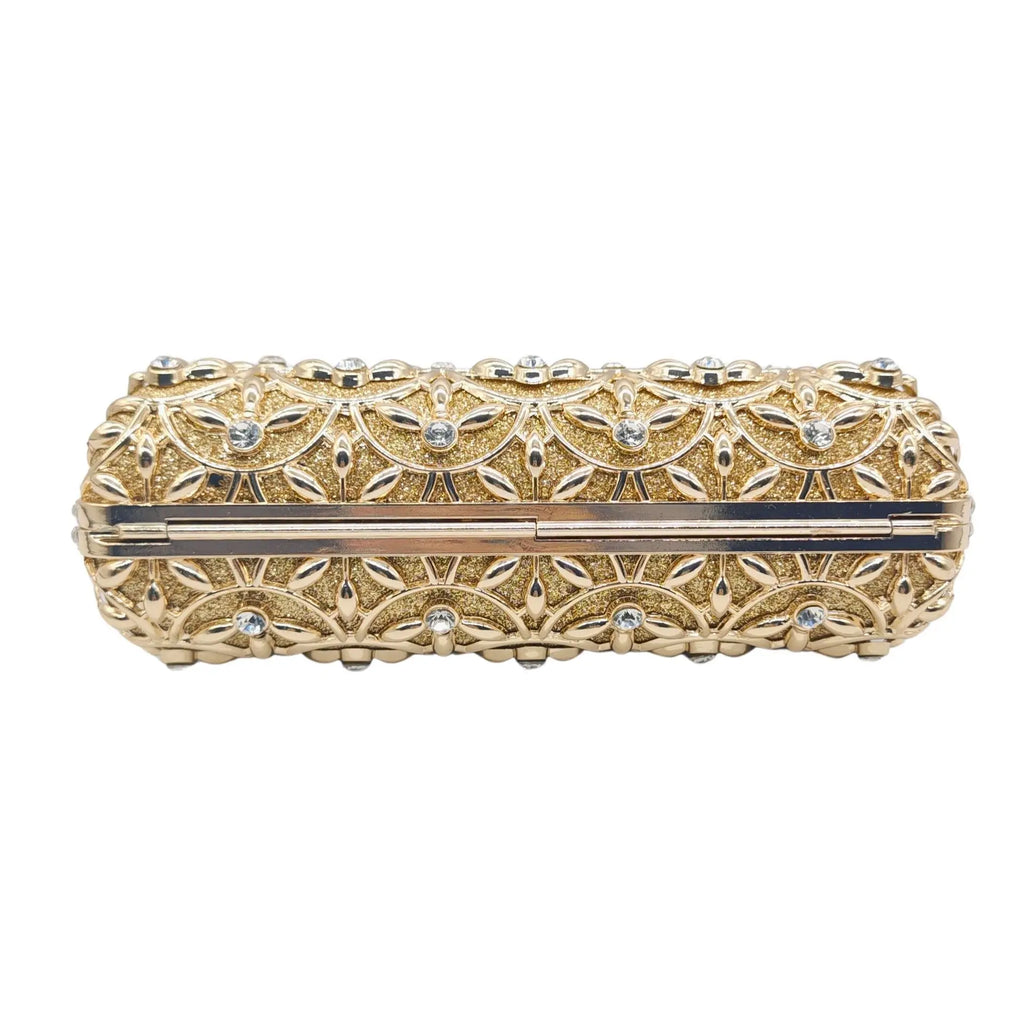 Diamond-encrusted Dinner Empty Metal Diamond Clutch Bag Ladies Banquet Rhinestone Bag Party Gathering Designer Luxury Bags Woman