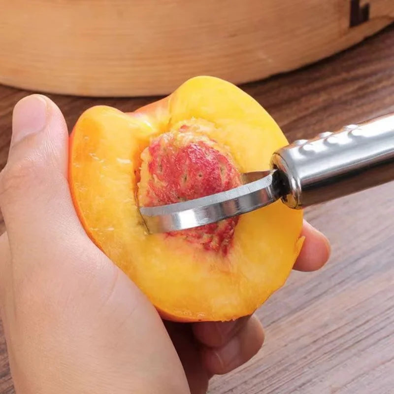 Portable Stainless Steel Fruit Pitter Peach Apple Pears Core Remover Vegetable Peeler Kitchen Gadgets