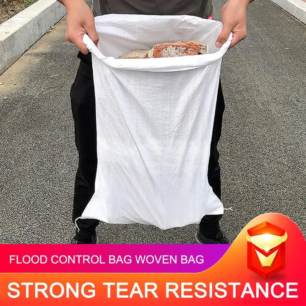 10Pcs Flood Control Sand Bag Empty Flood Resistant Plastic Fabric Heavy Duty Thick Sandbag Disaster-relief Sandsack