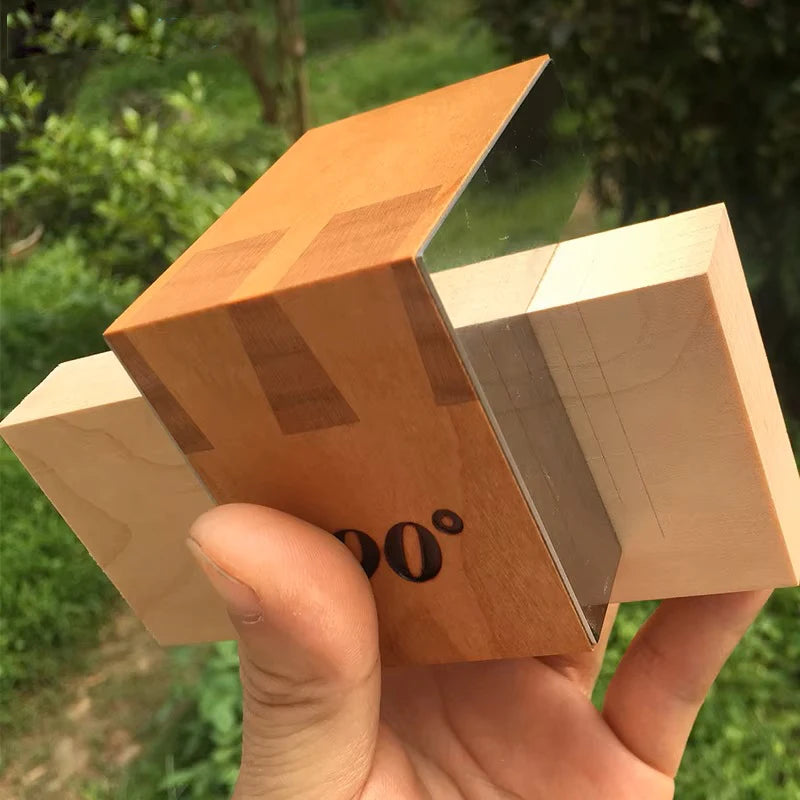 90 Degree Japanese Black Walnut Dovetail Saw Guide Magnetic Hand Cut Jig Marker Wood Joint Gauge for Precision Woodworking