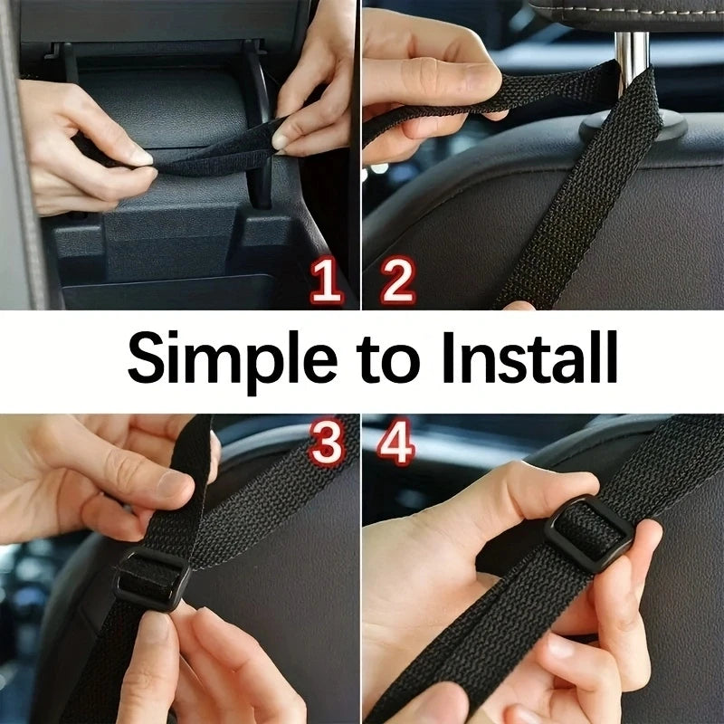 Car Storage Bag With Oversized Mesh Pocket, Essential Car Accessories, Ideal Choice For Car Storage