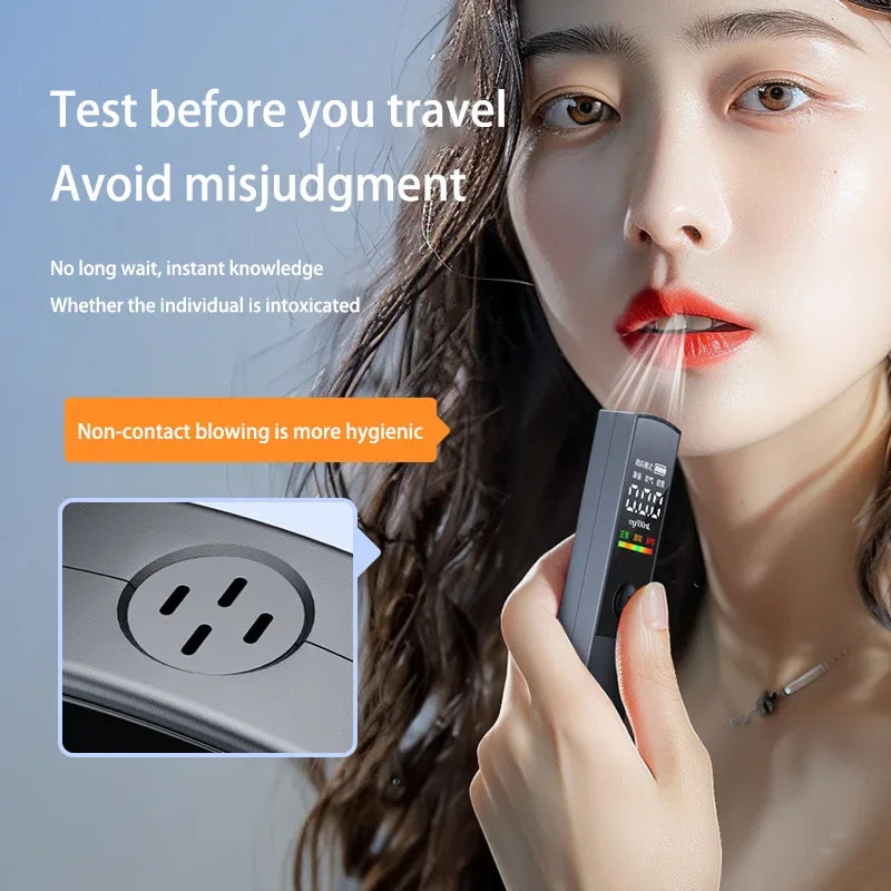 Lenovo Professional High Accuracy Alcohol Breathalyzer Portable Alcohol Tester Digital Display For Home Car Driver Safety
