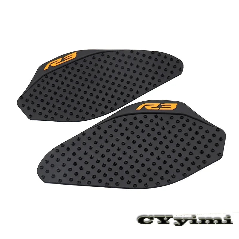 For YZF R3 YZFR3 2019 2020 Non-Slip Motorcycle Tank Pad Gas Side Sticker Fishbone Knee Protector Decals