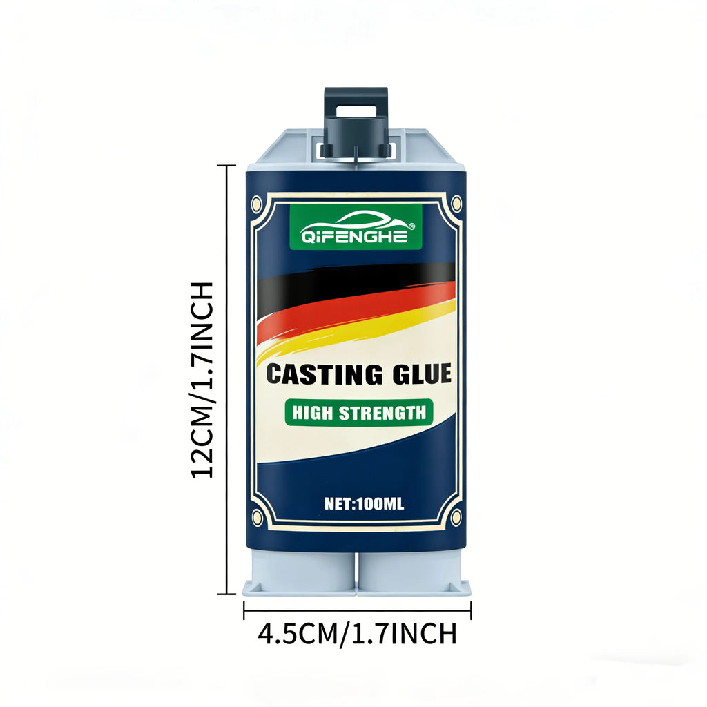 Strong Adhesive Solution - 3.38oz High-Performance Epoxy, Industrial-Grade Repair Glue for Metal, Plastic, And Wood, Ideal for F