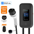 IPENGEN Type2 EV Charger Station 32A 7KW Charging Station 11KW 22KW 3Phase IEC 62196-2 EVSE Wallbox Smart Wireless APP Control