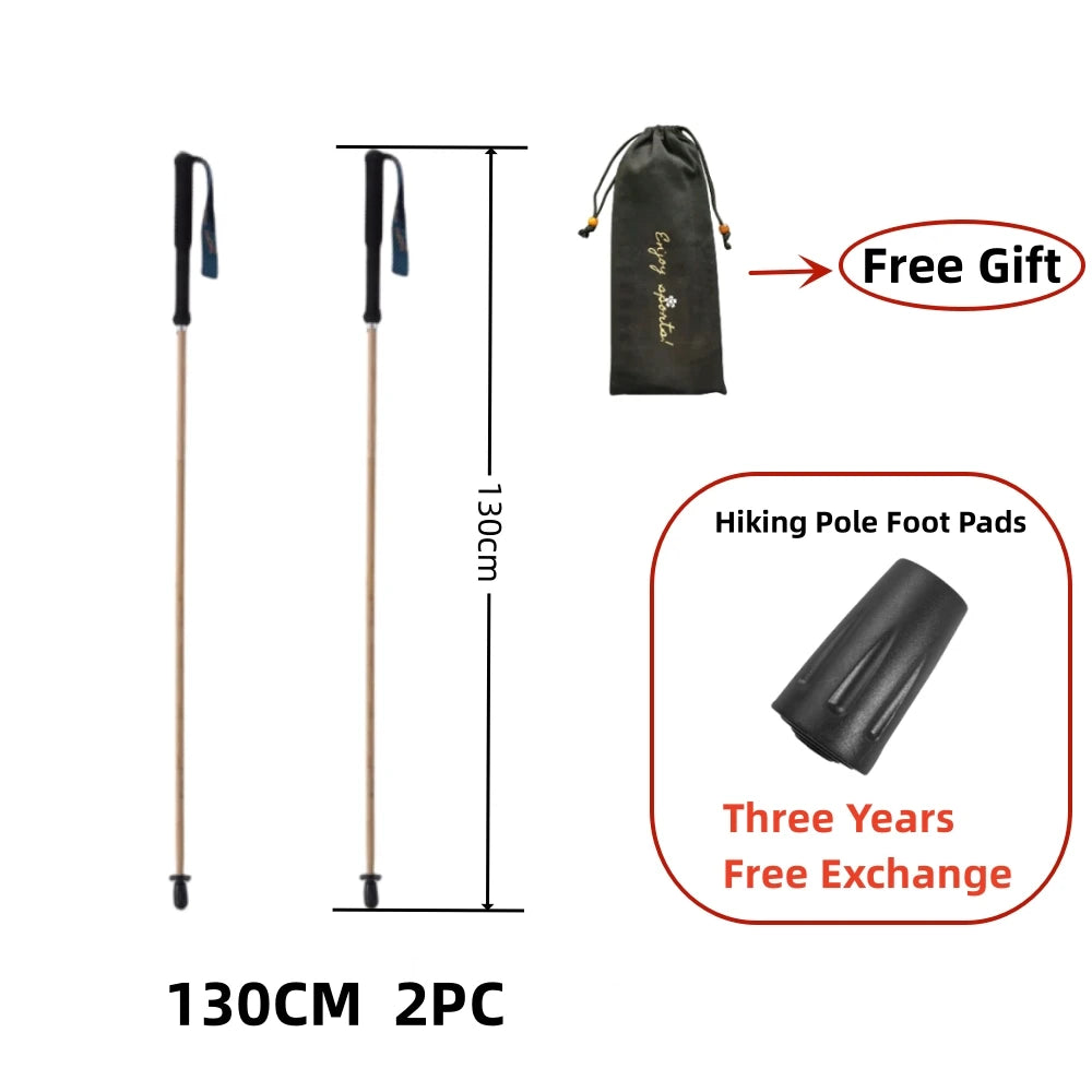 110g Ultra Light Weight Hiking Sticks Retractable Trekking Poles Folding Carbon Fiber Hiking Poles Walking Sticks Trekking Stick