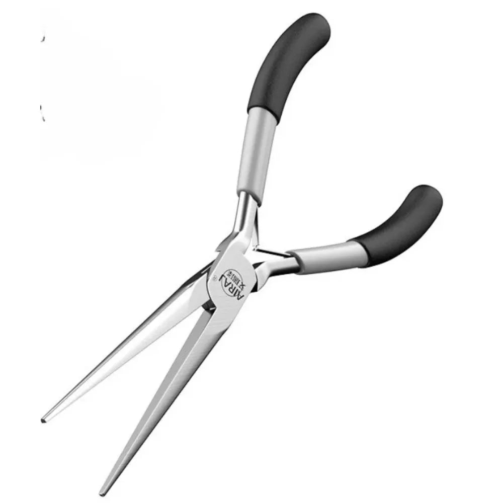 Mini Pointed Toothless Flat Mouth Extended Needle Mouth Oblique Mouth Pliers Flat Mouth Wire Binding Pliers Set
