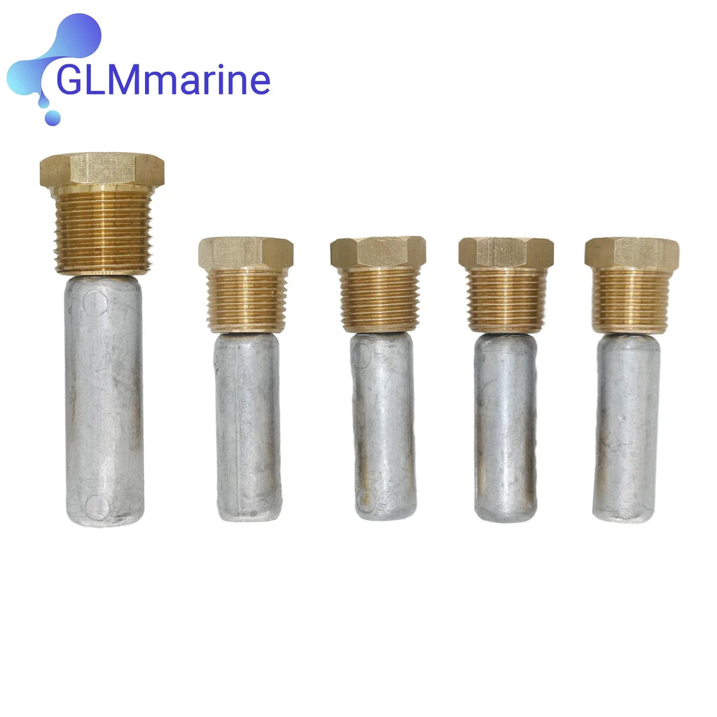119773-92600 Ant-Corrosive Zinc Anode Kit for Yanmar 4LHA 6LP A 6LY Series Engines Oil Cooler Marine 119574-44150 119574-18790