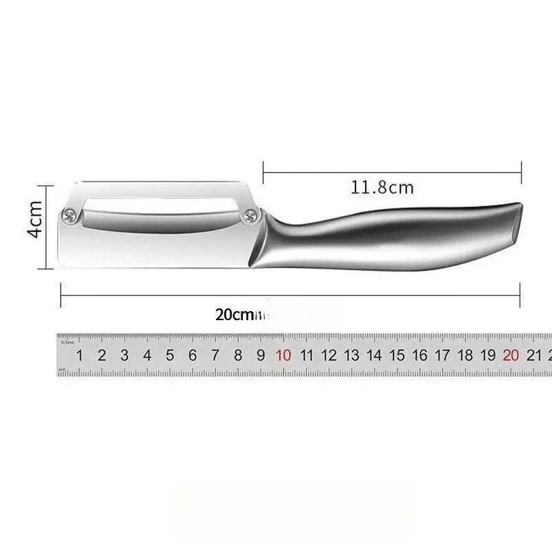 Pineapple Peeling Knife Thickened Stainless Steel Pumpkin Skin Peeler Kitchen Special Paring Tools Home Sugar Cane Paring Knife