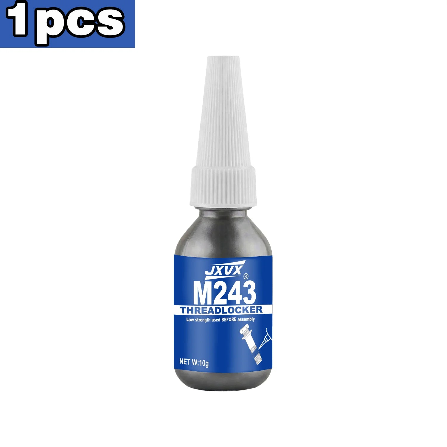 Blue Threadlocker 243 Nut and Bolt Fixer,Threadlocker Airtight Sealing Fixer Fasteners Anaerobic Glue for Metal,Screw Adhesive,A