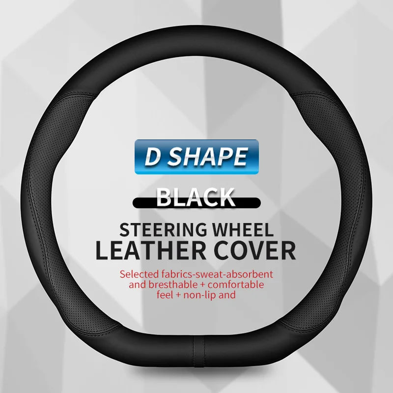 Car Steering Wheel Cover For Ebro S400 S700 S800 S900 2025 2026 2027 Leather Protector Anti Slip Wear-resistant Auto Accessories