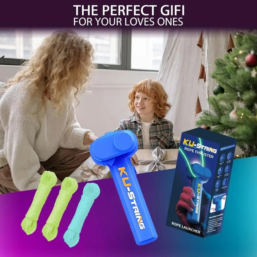 Glow-in-the-Dark Fun Electric Rope Thruster Children's Outdoor New Exotic Decompression Toys Creative Toys for Cats and Pets
