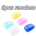 5pcs Portable Toothbrush Cases – Durable Travel Storage, Easy Clean, Unscented, Personal Hygiene