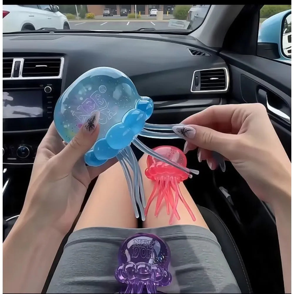 Squishies Nee Doh Jellyfish  Squish Toy Fidget Toy, Water Sensory Soft Jelly Squeeze Stress Relief Fidget Toy Squeeze Blind Box