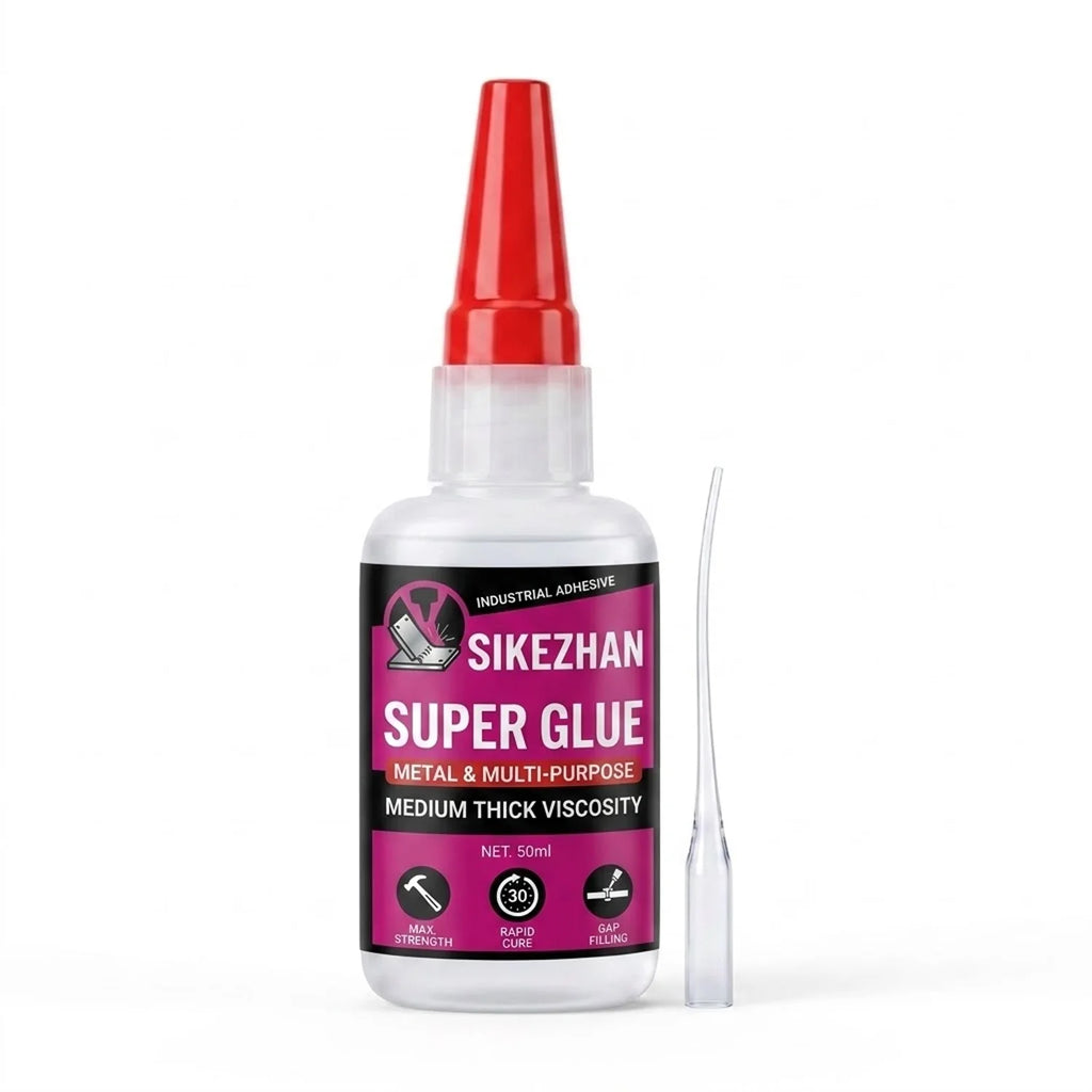 SIKEZHAN Super Glue Medium Thick CA Glue Cyanoacrylate Adhesive Wood Plastic Ceramic Metal 3D Printing PLA Repair Clear Bond