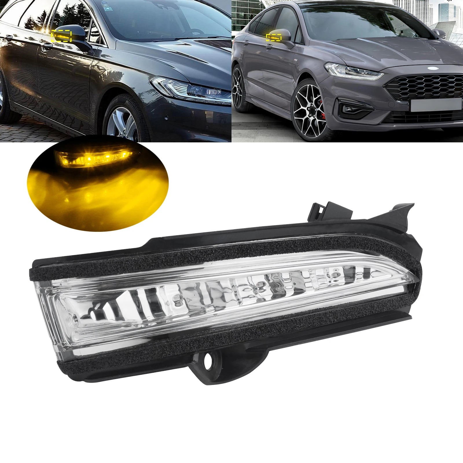 Right O/S Wing Door Mirror LED Indicator Signal Light For 14-19 Ford Mondeo MK5