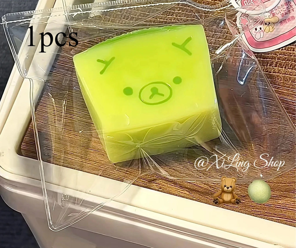 2026 Hot 1Pc Soft Taba Squishy Toy with Butter Texture - Sweet Melon Bear Shaped to Relieve Stress - Food Grade Silicone