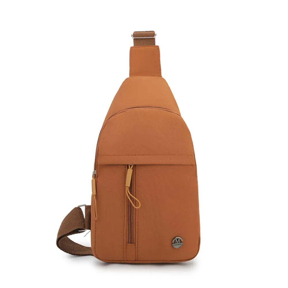 Fashion Nylon Women's Chest Bags 10 Colors Multi-compartment Waist Bag Multifunctional Sports Chest Bag Unisex
