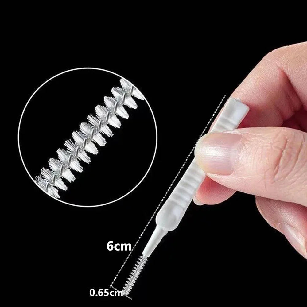10-100PCS Charging Port Cleaning Brush 65mm Dust Hole Clean Mini Brush Bendable Mini Soft Round Brushes Cleaner Sets
