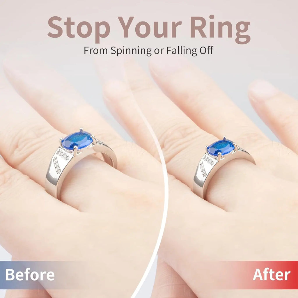 Ring Sizers for Loose Rings - 12 Pack, 4 Sizes Ring Resizer, Invisible Guards Design for Women & Men, Spacers and Tighteners, Fits Bands Up to 6mm, Reduces Size by 0.5-1.5