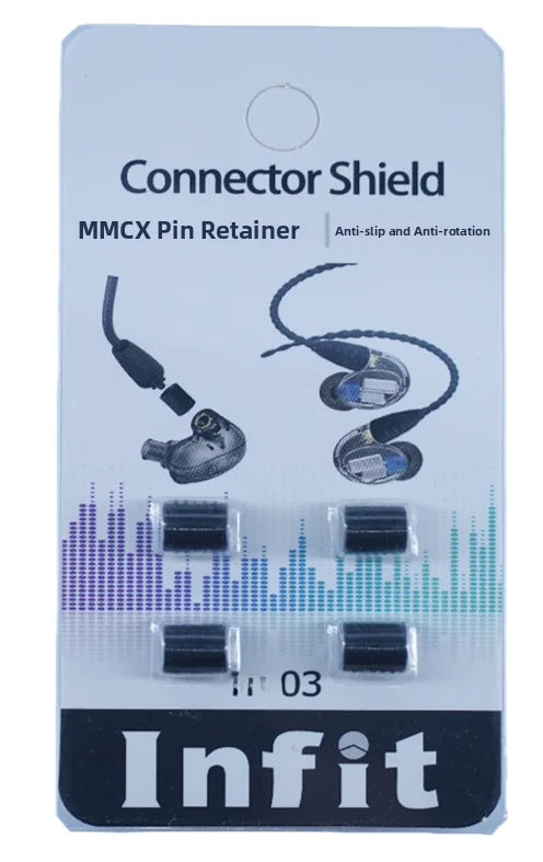 Infit MMCX A2IE40 Pin Fixed Sleeve Anti-rotation Loose Contact Prevention Silicone Soft  for   Headsets