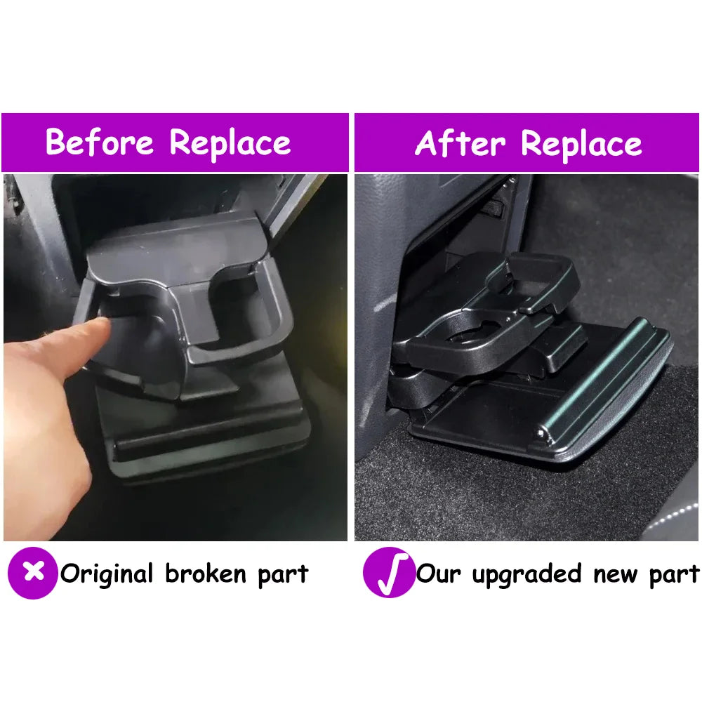Jetta Golf GTI MK5 MK6 EOS Rabbit Car Black Rear Armrest Central Console Cup Holder For VW 2006-2011 1K0862532 1K0862532C