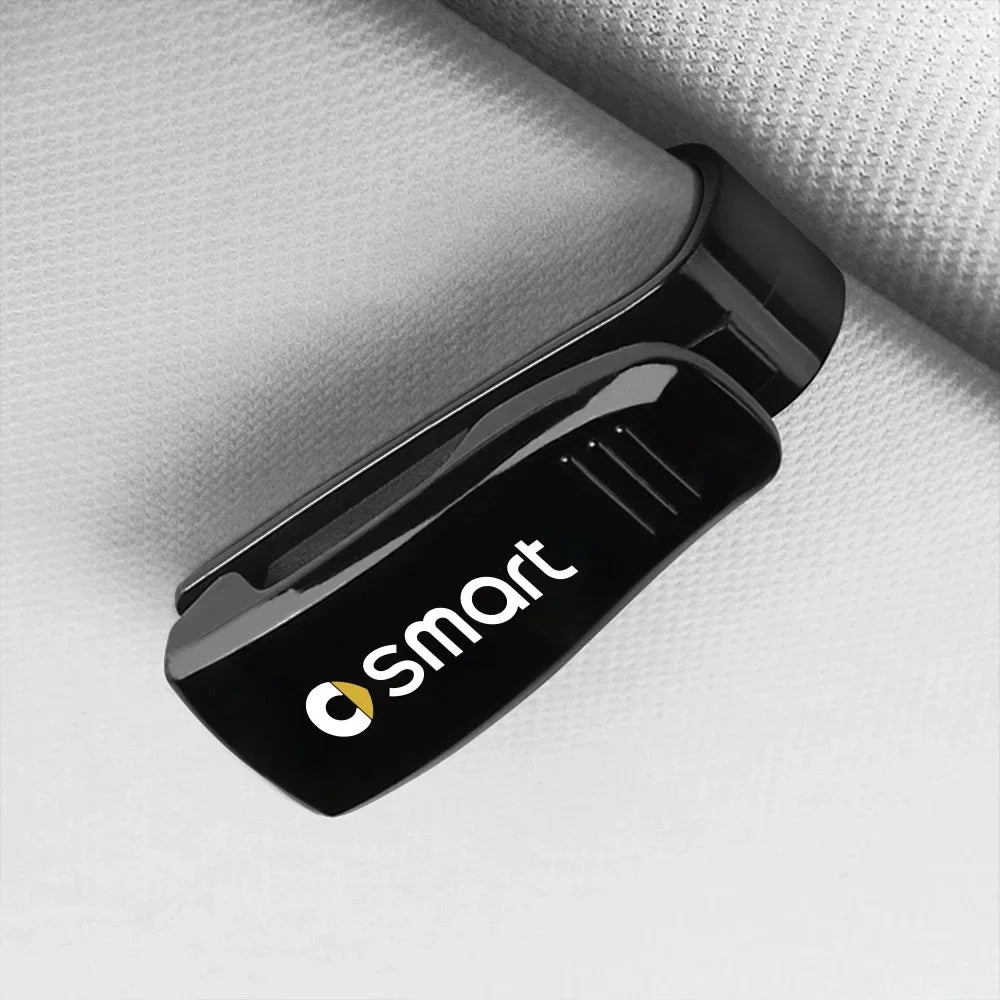 For Smart Eq Fortwo Forfour 453 451 452 450 454 Roadster Car Sun Glasses Case Card Ticket Holder Sunglasses Clip Car Accessories